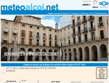 Tablet Screenshot of meteoalcoi.net